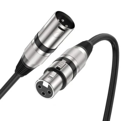 Afbeelding van MOSWAG XLR naar kabels, 1 m microfoonkabel, 3 pins gebalanceerde Shielded kabel voor luidsprekerdraad, DMX kabel, DJ apparatuur, audio geluidsconsoles, opnamestudio&#039;s, opnamefuncties