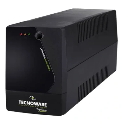 Afbeelding van Tecnoware UPS ERA PLUS 2000, 2000 VA ononderbroken voeding, stroomuitvalbeveiliging voor pc, modem, videobewaking, AVR stabilisator, USB, Software Manager, max. autonomie 120minu, klaar gebruik