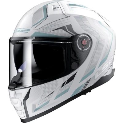 Afbeelding van LS2 FF811 Vector II Alizer Helm, wit zilver, afmeting XS voor man