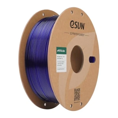 Afbeelding van eSUN PETG filament 1.75mm, Basic met hoge sterktegraad, 1KG spoel (2.2 LBS) 3D print voor printers (Blauw, 1KG)