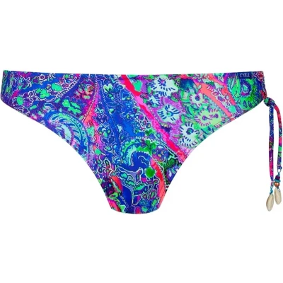 Afbeelding van Calvin Klein String Side Tie bikini slip dames blauw dessin