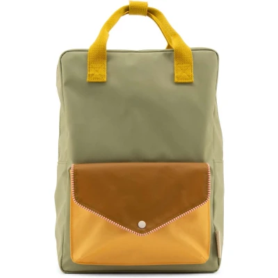Afbeelding van Sticky Lemon Rugzak Large Meadows Envelope Map Green Groen Groot