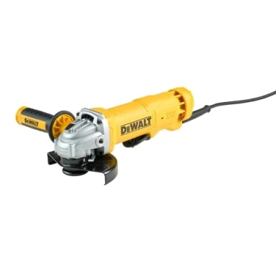 Afbeelding van DeWalt DWE4233 QS slijper Ø 125 mm, 1400 W, kabelpaddle schakelaar, stationair toerental 11500 tpm, M14, trillingsbeveiliging en zijgreep met meerdere posities, geel; zwart