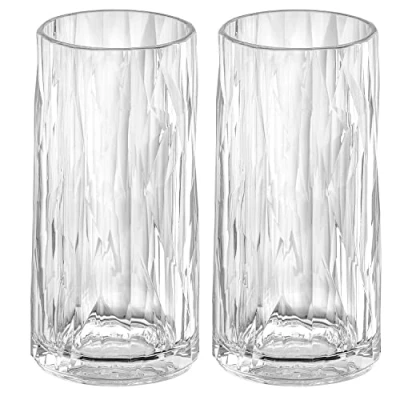 Afbeelding van Waterglas Koziol Superglas Club No. 08 300 ml Transparant (Set van 2)