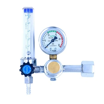 Afbeelding van Argon Regulator Gas Reducer, Mig Mini Gasfles met Gauge, lassen drukmeter, CO2 Tig Flow Meter Drukmeter