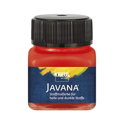 Afbeelding van Javana rode textielverf 20ml Voor licht en donker gekleurd textiel