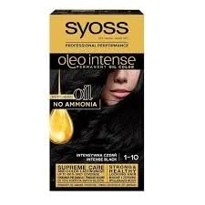 Afbeelding van Syoss, Haarkleur, Oleo Intense Haarverf 1 10 Intens Zwart (1 10)