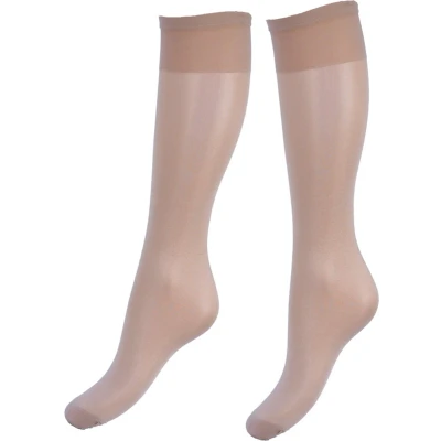 Afbeelding van 6 Paar DONEX® panty kniekousen 50 Denier Beige One size