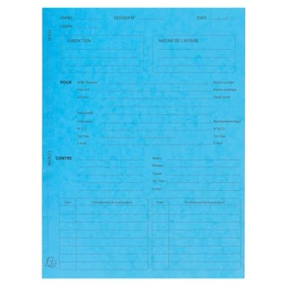 Afbeelding van Proceduremap glanskarton 265g/m 25x32cm ivoor Exacompta