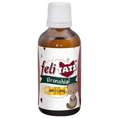 Afbeelding van 50ml feliTATZ Bronchial met honing aanvullende voeding voor katten