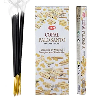 Afbeelding van HEM Copal Palo Santo wierookstokjes 6 stuks