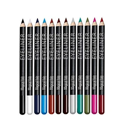 Afbeelding van Linble eyeliner, set van 12 kleuren, watervaste kajalstiften, kleurrijke oogcosmetica, make up en wenkbrauwstift (eyebrow potlood)