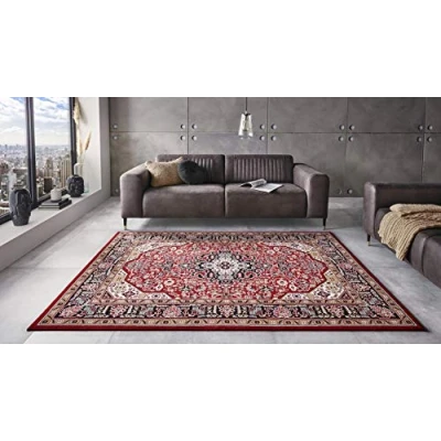 Afbeelding van Vloerkleed Skazar Isfahan 160x230cm Rood Vintage 123vloerkleed.nl is de online webshop voor vloerkleden en woonaccessoires.