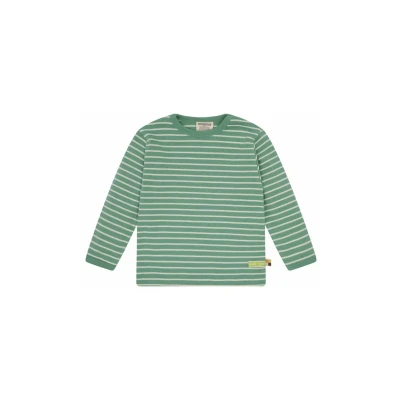 Afbeelding van loud + proud Shirt met strepen, van biologisch katoen, GOTS gecertificeerd, bamboo, 122 128