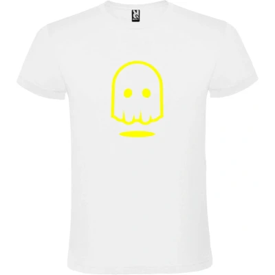 Afbeelding van Wit T shirt ‘Spookje’ Geel maat 4XL