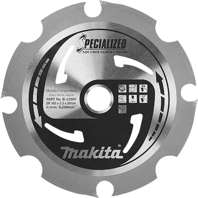 Afbeelding van Makita B 22997 Cirkelzaagblad Vezelcementplaat 165x20x1,6mm