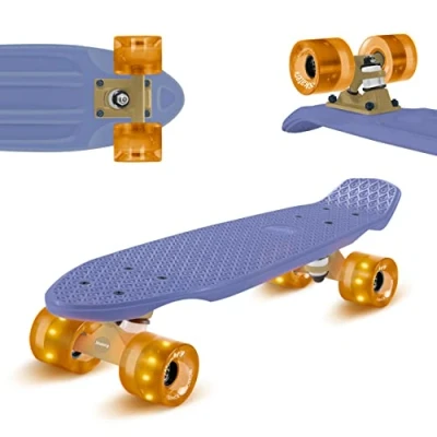 Afbeelding van Mini Cruiser skateboard trickboard PP board 100 kg led wielen PU hardheid: 88A