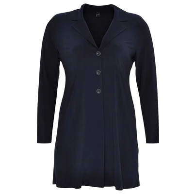Afbeelding van Yoek blazer van travelstof DOLCE donkerblauw
