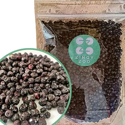 Afbeelding van Gevriesdroogde wilde Bosbessen XL 300g Freeze Dried Fruit Wild Blueberry Geen Toegevoegde Suikers, Glutenvrij Gedehydrateerd Gedroogde Gefriergetrocknet Blaubeere ZingyZoo