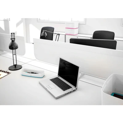 Afbeelding van Leitz MyBox, 52584036, bewaarschaal, langwerpig, ondoorzichtig, wit/blauw metallic, kunststof
