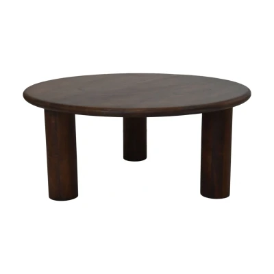 Afbeelding van HSM Collection Salontafel rond 80x80x35 bruin Mangohout