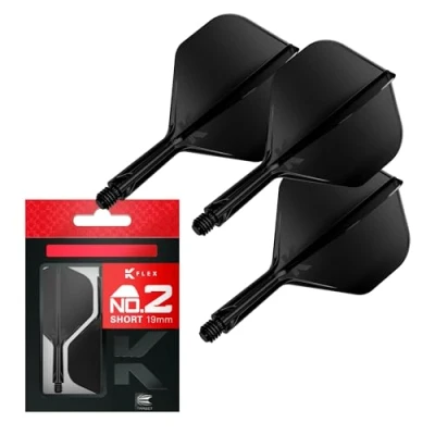 Afbeelding van TARGET K FLEX BLACK NO2 DART FLIGHTS SHORT