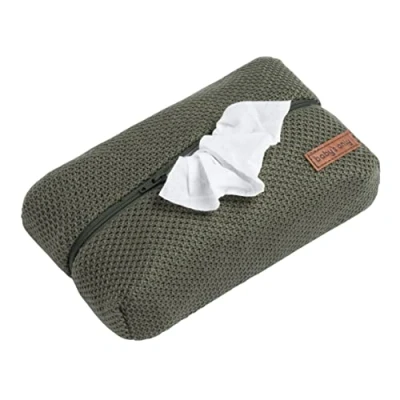 Afbeelding van Baby&#039;s Only Billendoekjeshoes Classic Babydoekjes Hoes voor luierdoekjes en pampers billendoekjes Khaki Ritssluiting