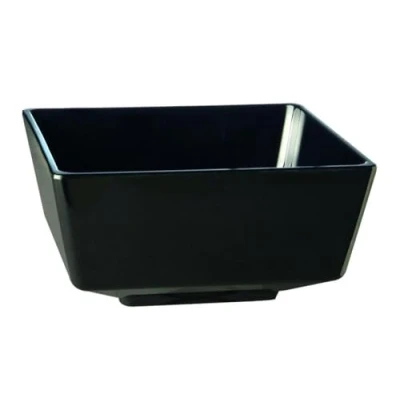 Afbeelding van Float melamine vierkante kom zwart 5,5cm
