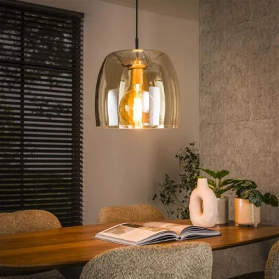 Afbeelding van Hoyz Collection Hanglamp 1L Drift Glass Amber Color Glas