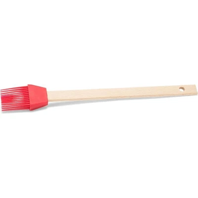 Afbeelding van Patisse Bakkwast 27 Cm Siliconen/hout Rood 2 delig