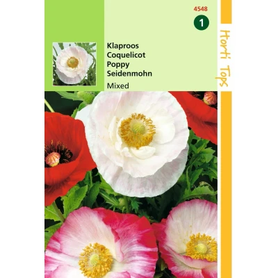 Afbeelding van 2 stuks Papaver Rhoeas Shirley Klaproos Gem.
