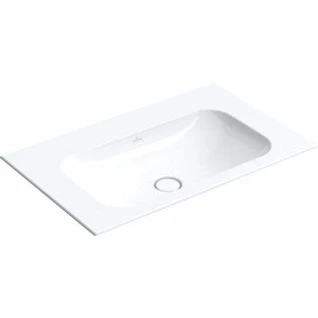 Afbeelding van Villeroy &amp; Boch Finion inbouw meubelwastafel stone white ceramic+ (80
