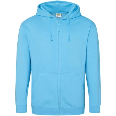 Afbeelding van Vegan Hoodie met ritssluiting en capuchon Hawaiian Blue XL