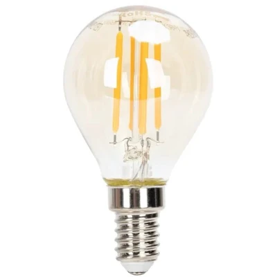 Afbeelding van Aigostar Kogellamp E14 dimbaar flame warmwit G45 LED 4W 400Lm=38W halogeen verlichting amber glas 2200K