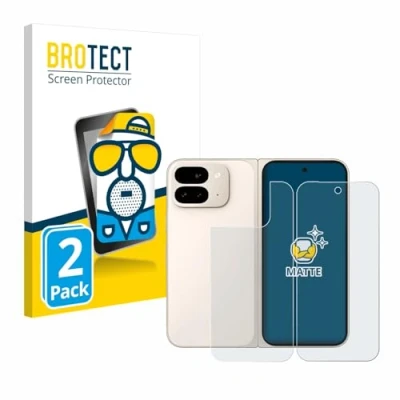 Afbeelding van BROTECT (2 Stuks) Antireflecterende Beschermfolie voor Google Pixel 9 Pro Fold (Voor+Achter) Anti Glare Screen Protector, Mat, Ontspiegelend