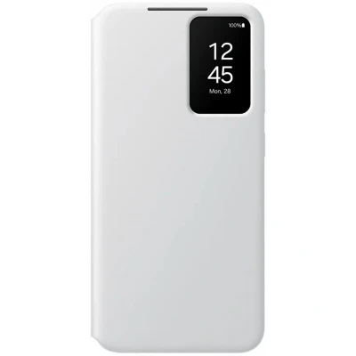 Afbeelding van Samsung Galaxy S24 Plus Hoesje Kunststof Bookcase Wit Telefoonhoesje