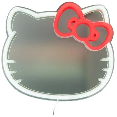 Afbeelding van Paladone: Hello Kitty Wall Mountable LED Neon Mirror (PP14620HKVN)