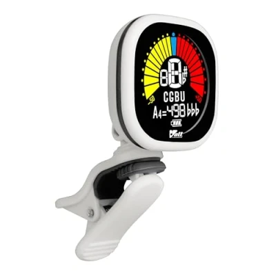 Afbeelding van VOLT by Voggenreiter USB Clip Tuner RCT 5000 wit stemapparaat voor gitaar, bas, ukelele oplaadbaar via