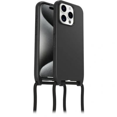 Afbeelding van Apple iPhone 15 Pro MagSafe Hoesje Kunststof OtterBox Hardcase/KoordMagSafe Zwart Telefoonhoesje Shockproof/Valbescherming