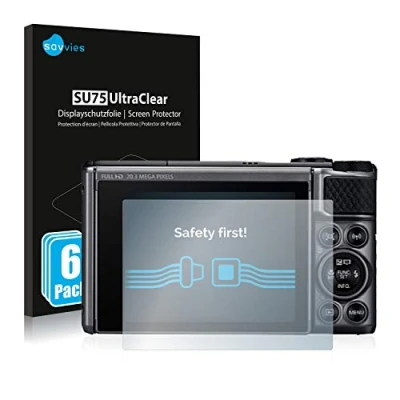 Afbeelding van Savvies Screenprotector voor Canon PowerShot SX730 HS Folie Beschermfolie transparant (6 Stuks)