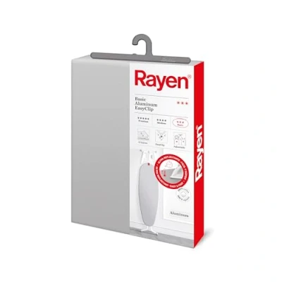 Afbeelding van Rayen Universele strijkplankovertrek (eenvoudig aan te brengen met EasyClip systeem) 2 lagen: schuim en 100% katoen Overtrek aluminium coating Basic assortiment