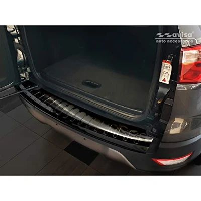 Afbeelding van Avisa Zwart RVS Achterbumperprotector passend voor Ford Ecosport II Facelift 2017 incl. ST Line &#039;Ribs&#039;