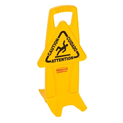 Afbeelding van Stabiel waarschuwingsbord, Rubbermaid, model: VB 222909, geel
