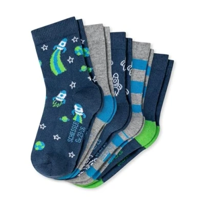 Afbeelding van Schiesser Jungs 5 PACK Sokken multicoloured voor kinderen, Maat: 31 34, Multi coloured