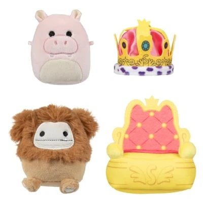Afbeelding van Squishmallows Micromallows SQMM0014 accessoireset Koninklijke Parade, superzachte mini, 6,5 cm pluche figuren