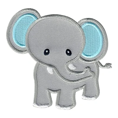 Afbeelding van PatchMommy Strijkapplicatie Patch Applicatie Strijkembleem Strijkapplicaties Applicaties Kinderen (grijs/blauw)
