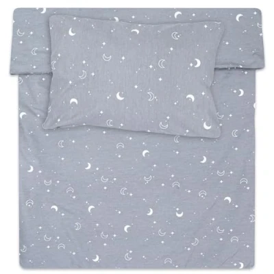 Afbeelding van Kinderdekbedovertrek 100x135cm kinderbeddengoed set met kussensloop 60 x 40 cm van katoen Maan