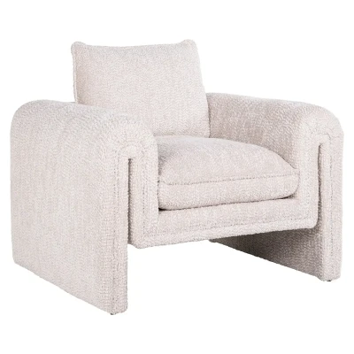 Afbeelding van Richmond Interiors Fauteuil Sandro Wit Chenille