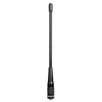 Afbeelding van Retevis RHD701 Walkietalkie antenne VHF/UHF compatibel met Baofeng UV 5R Plus BF 88E 5RTP 888S 5RA 5RB 5RC RT5 RT5R RT5RV RT86 Dual Band SMA F hoge versterking (1
