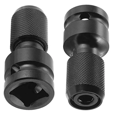 Afbeelding van DXLing 2 stuks dopsleuteladapter 1/2 vierkante aandrijving op 1/4 zeskantschacht steekmoeradapter adapter voor slagmoersleutel schroevendraaier bithouder